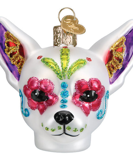 Dia De Los Muertos Dog Ornament