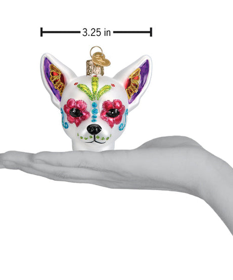 Dia De Los Muertos Dog Ornament