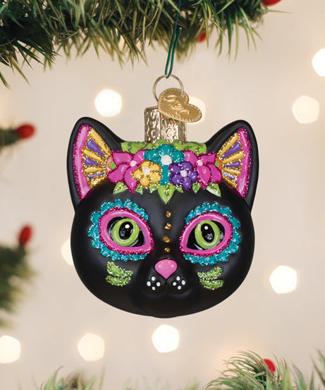 Dia De Los Muertos Cat Ornament