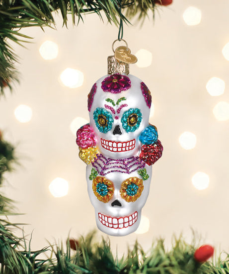 Dia De Los Muertos Stacking Skulls Ornament
