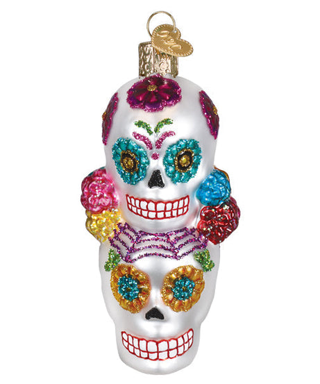 Dia De Los Muertos Stacking Skulls Ornament