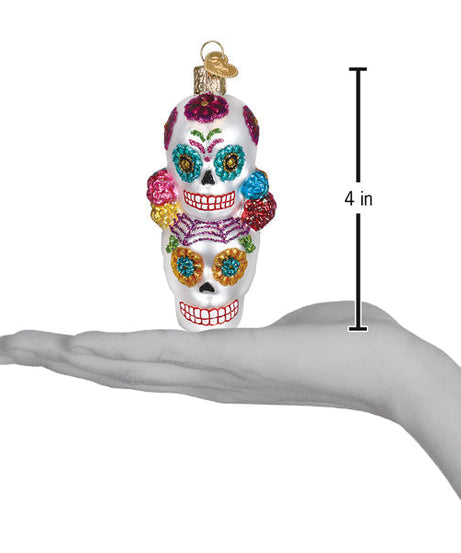 Dia De Los Muertos Stacking Skulls Ornament