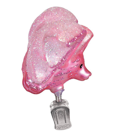 Shimmering Pink Bat Ornament