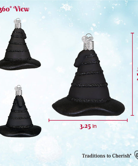 The Green Witch's Hat Ornament