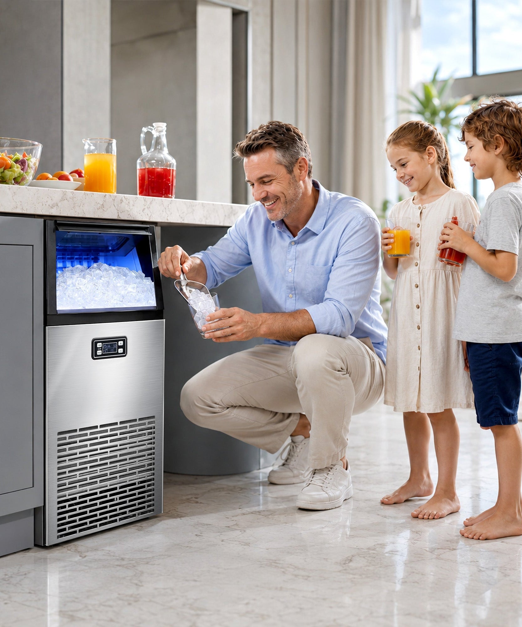 100LBS/200LBS/265LBS  Freestanding Commercial Ice Maker Z5845A