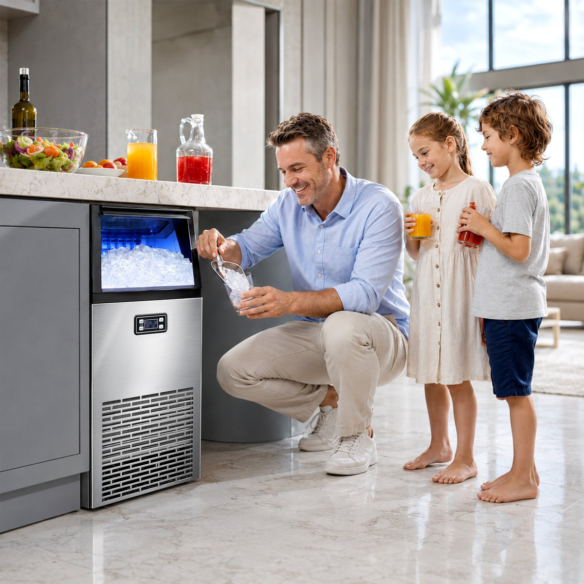 100LBS/200LBS/265LBS  Freestanding Commercial Ice Maker Z5845A