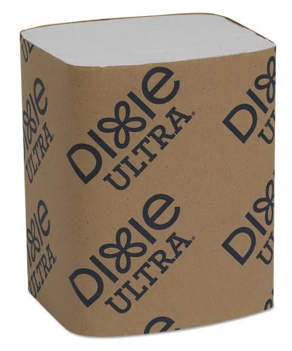 Dixie Interfold Napkin Refills Two-Ply, 6 1/2" x 9 7/8", White, 6000/Carton (32006) - Grazingbelles