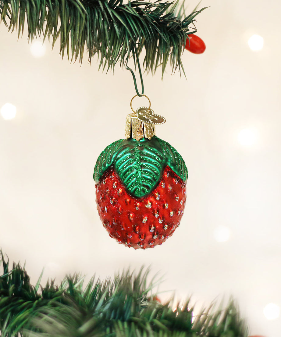Sparkling Strawberry Ornament