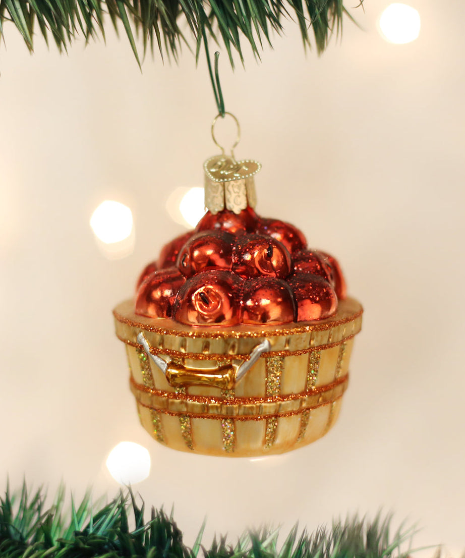 Apple Basket Ornament