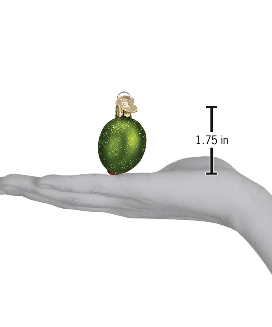 Stuffed Green Olive Ornament