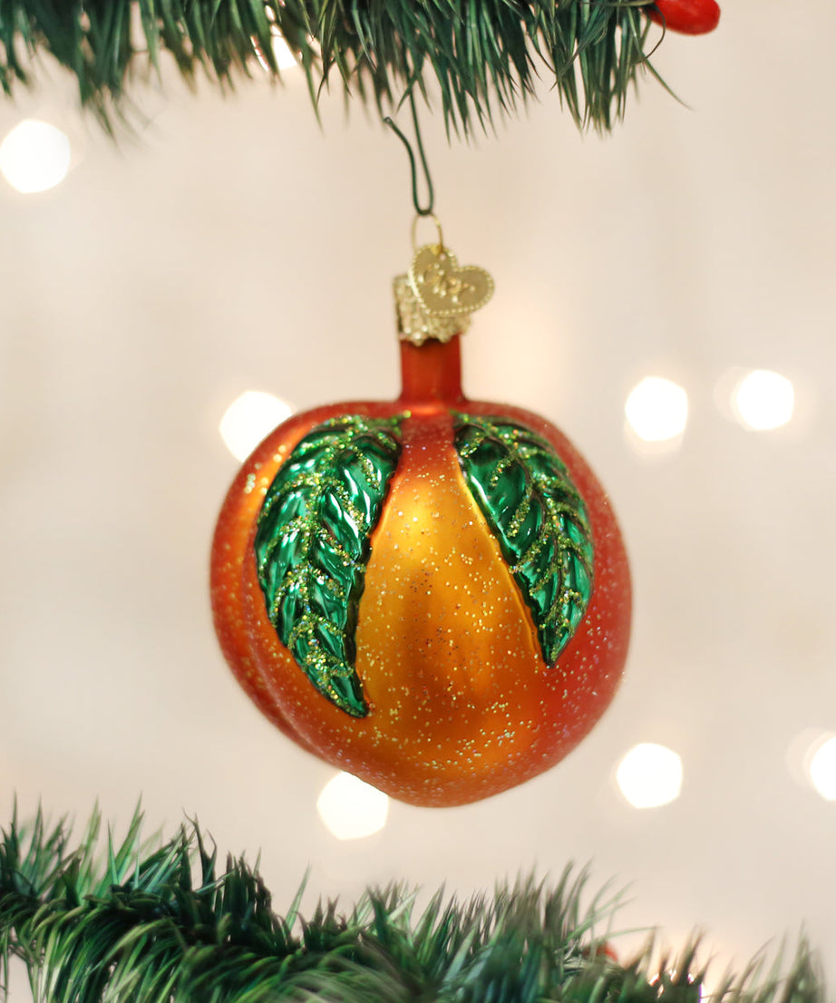 Peach Ornament