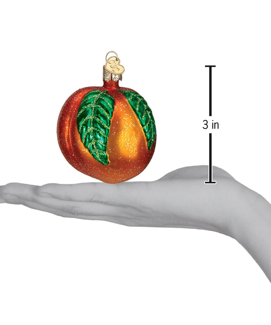 Peach Ornament