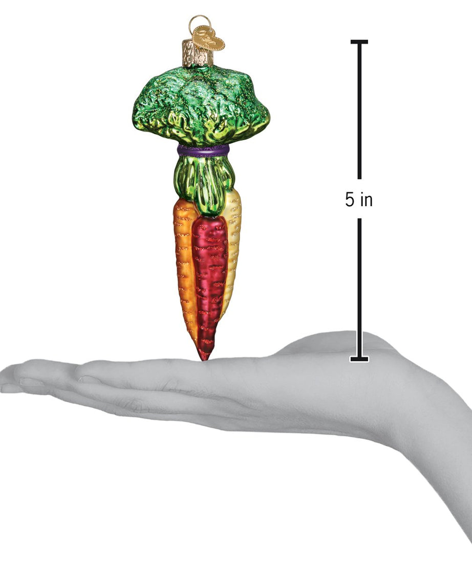 Rainbow Carrots Ornament