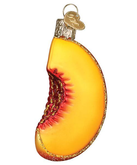 Peach Slice Ornament