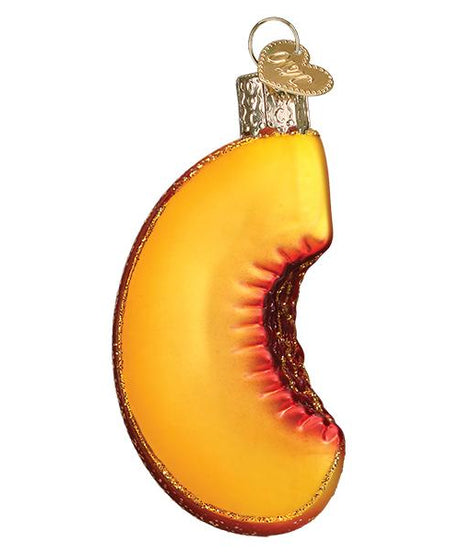 Peach Slice Ornament