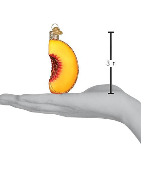 Peach Slice Ornament