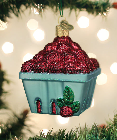 Carton Of Raspberries Ornament