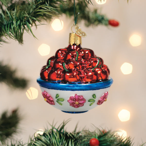 Bowl Of Cherries Ornament - Grazingbelles