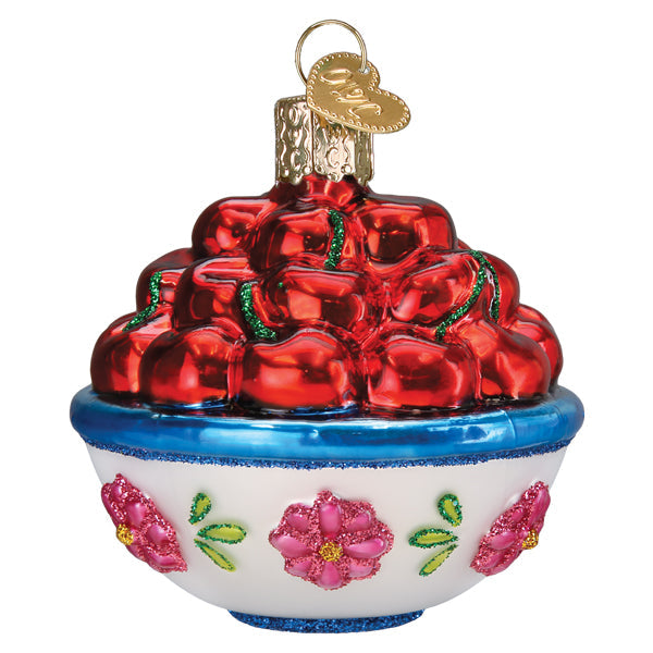 Bowl Of Cherries Ornament - Grazingbelles