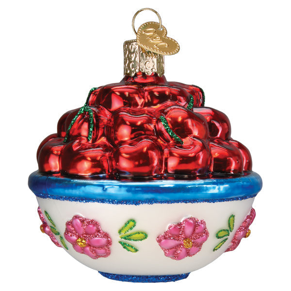 Bowl Of Cherries Ornament - Grazingbelles