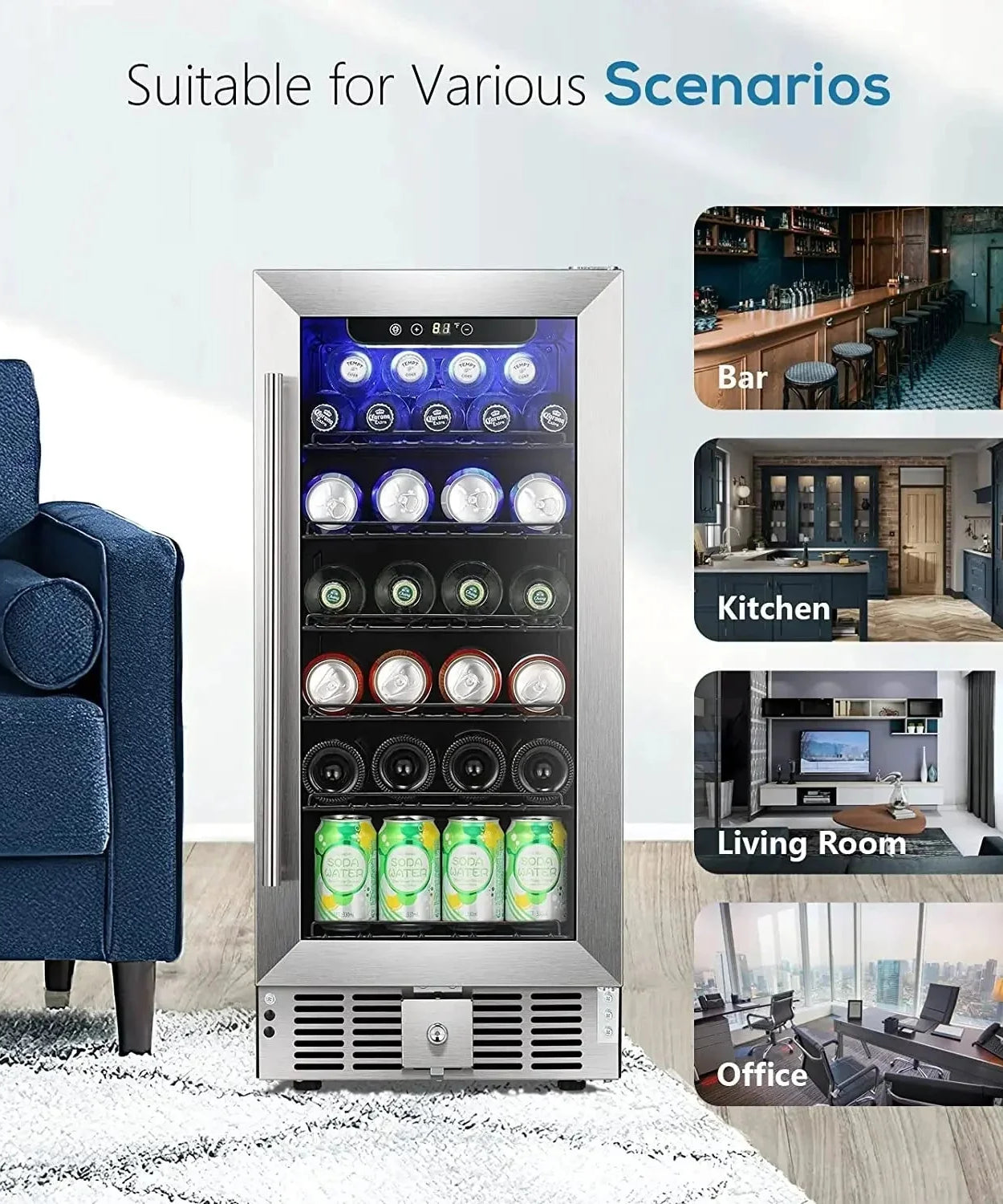 2.9 Cu.Ft Beverage Refrigerator W5885B