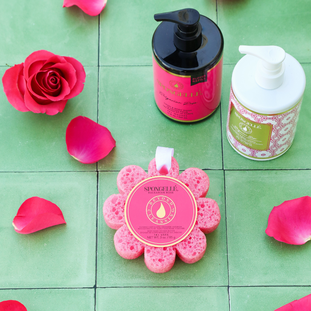 Bulgarian Rose Wild Flower, Body Wash Refill, and Body Lotion Set - Grazingbelles