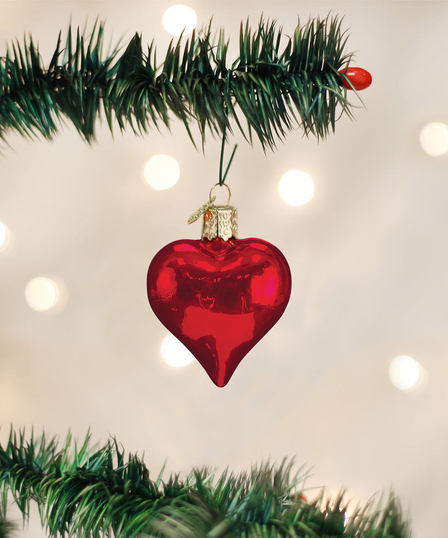 Shiny Red Heart Ornament