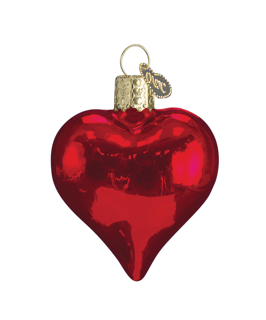 Shiny Red Heart Ornament