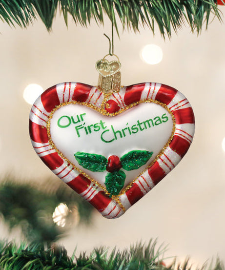 Peppermint Heart Ornament