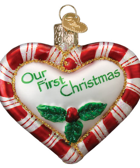 Peppermint Heart Ornament