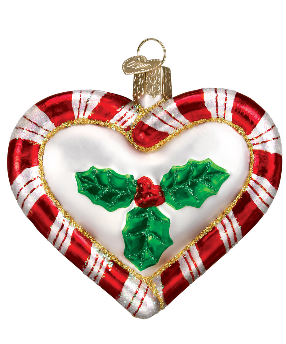 Peppermint Heart Ornament