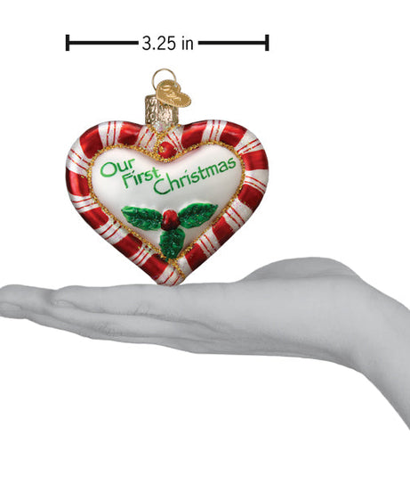 Peppermint Heart Ornament