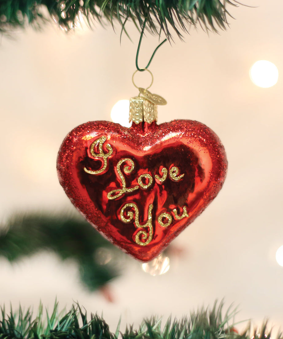 I Love You Heart Ornament