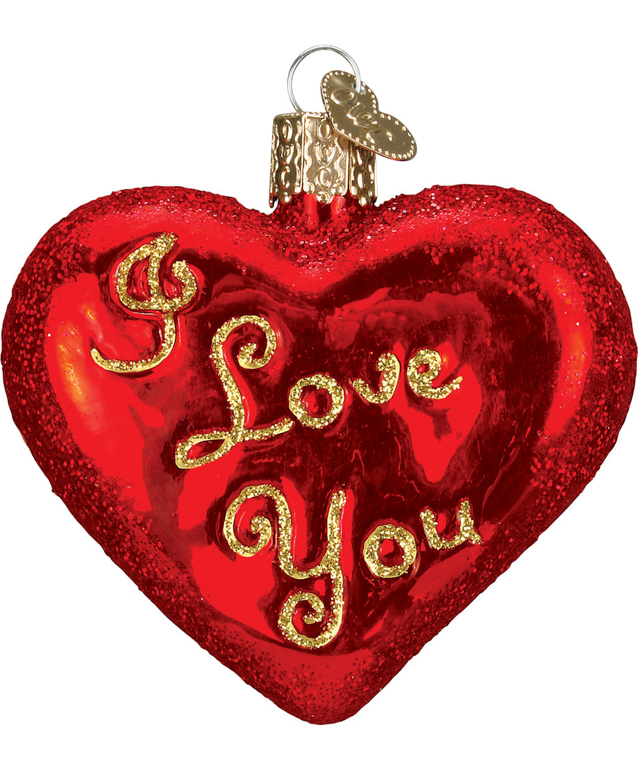 I Love You Heart Ornament