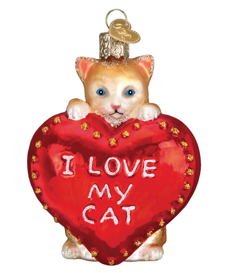 I Love My Cat Ornament