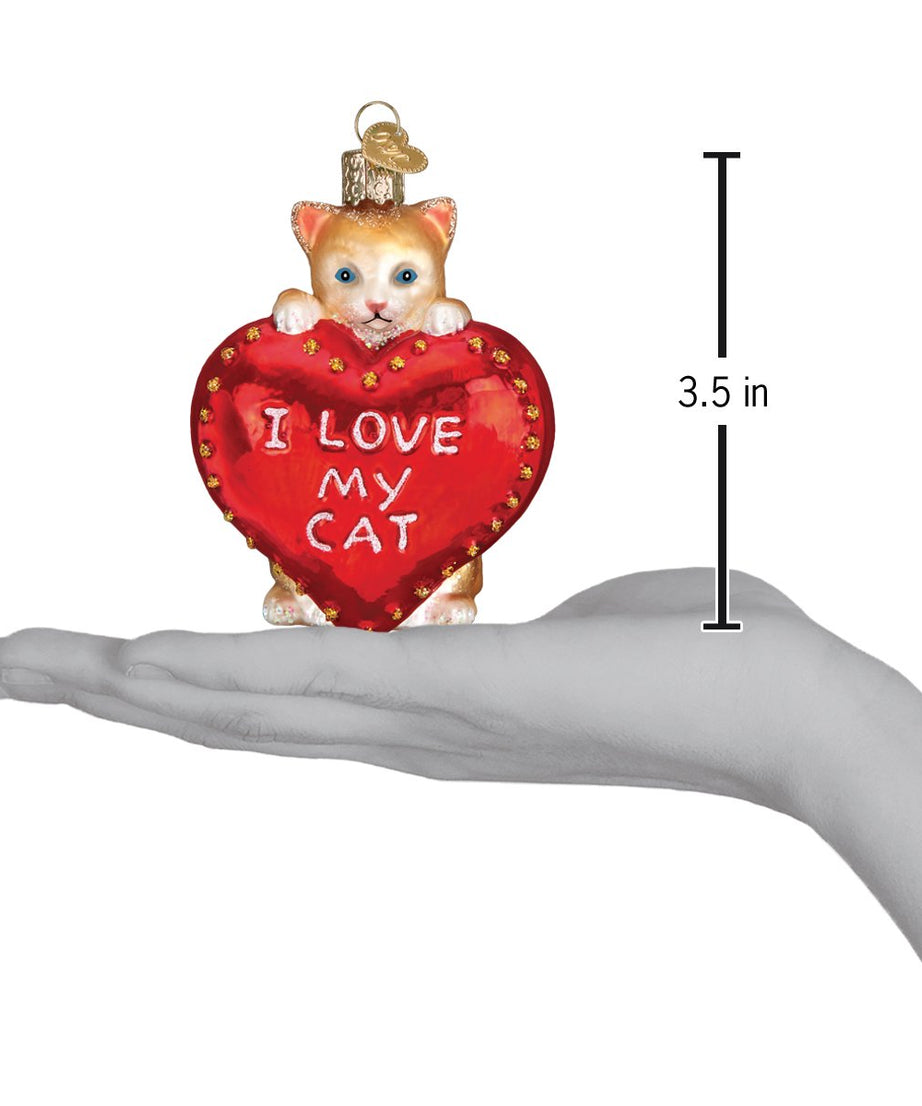 I Love My Cat Ornament