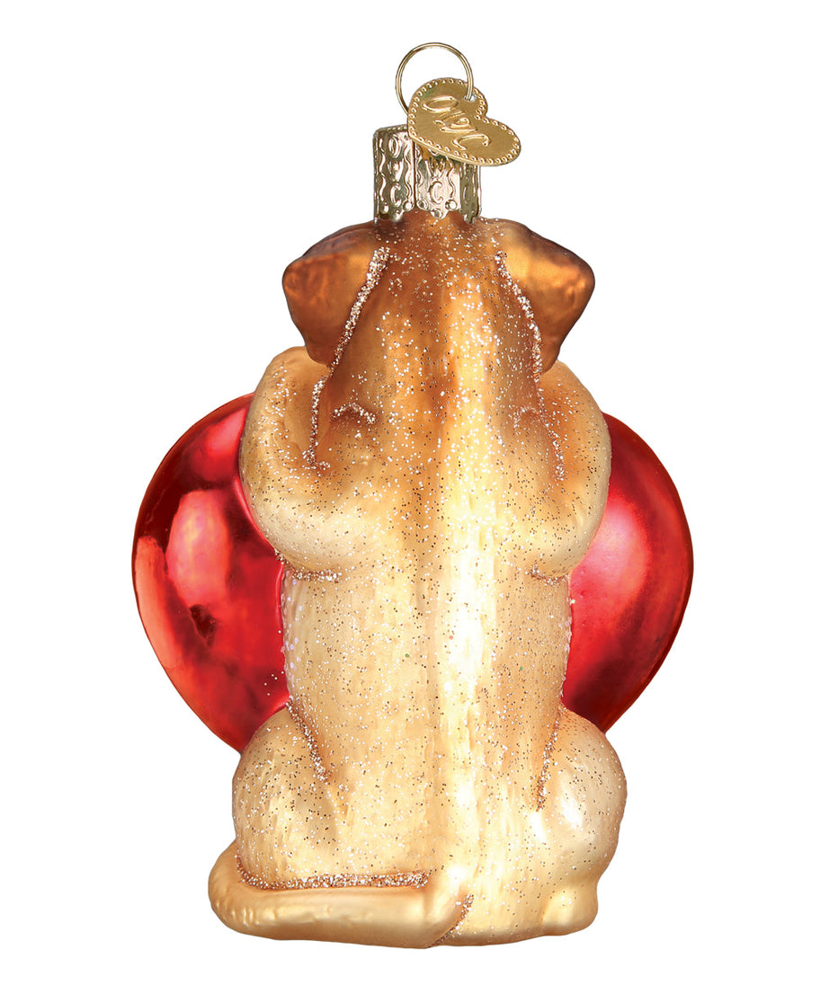 I Love My Dog Ornament