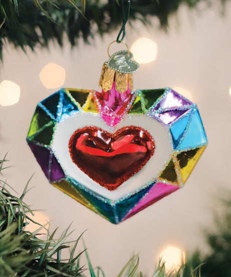 Faceted Heart Ornament