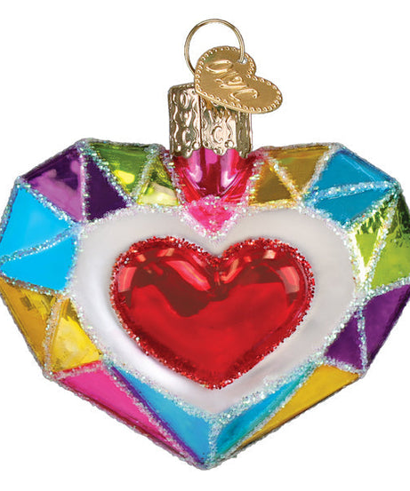 Faceted Heart Ornament