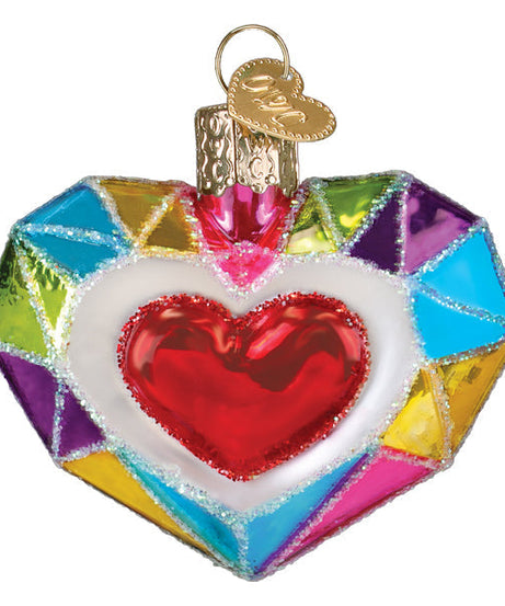 Faceted Heart Ornament