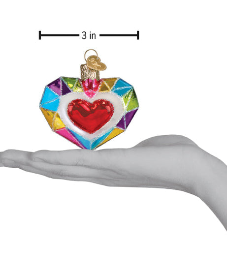 Faceted Heart Ornament