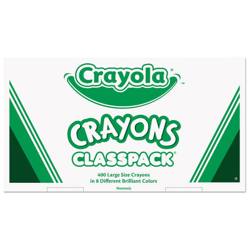 Crayola Classpack Large Size Crayons, 50 Each of 8 Colors, 400/Box (528038) - Grazingbelles