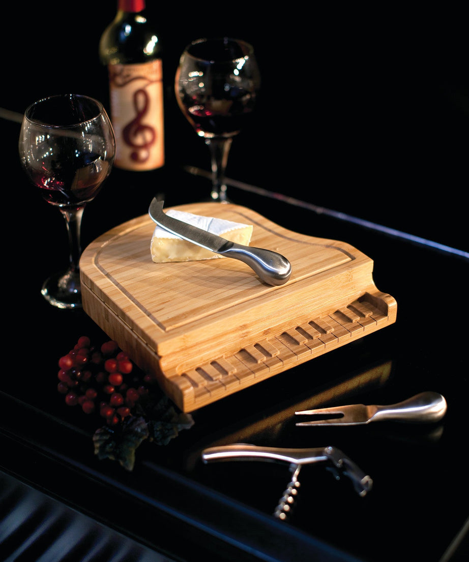 Piano Cheese Cutting Board & Tools Set