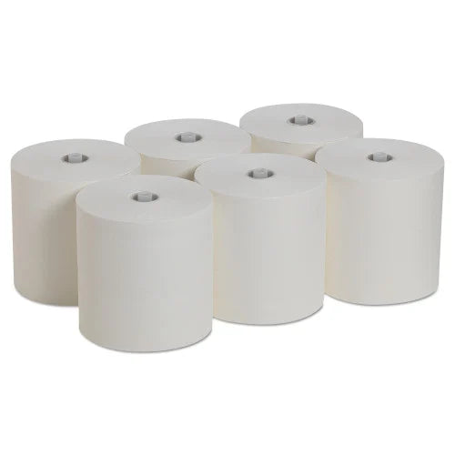 Pacific Blue® Hardwound Paper Towels, White 1-Ply, 1150-ft Rolls, 6 Rolls (26490) - Grazingbelles