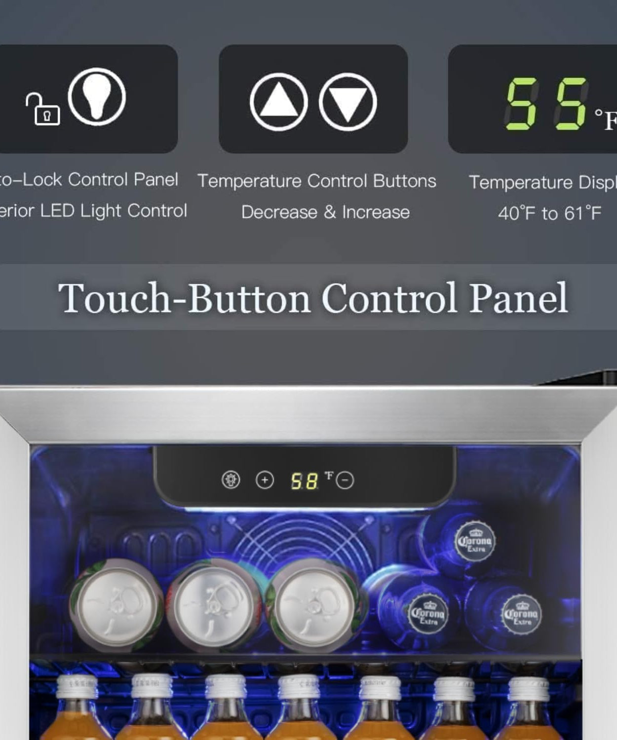3.2 cu.ft  Wine Cooler/Cabinet Beverage Refrigerator W5899H
