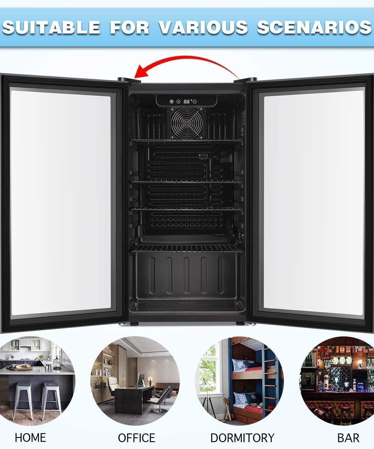 3.2 cu.ft  Wine Cooler/Cabinet Beverage Refrigerator W5899H