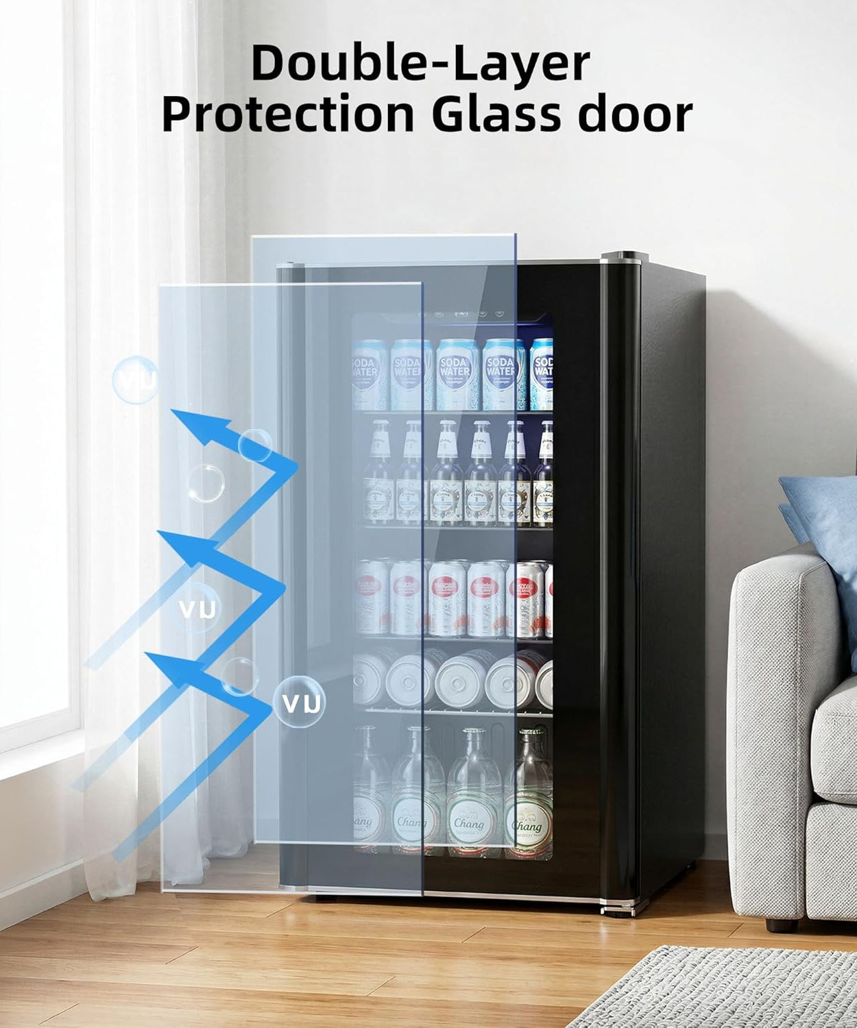 3.2 cu.ft  Wine Cooler/Cabinet Beverage Refrigerator W5899H