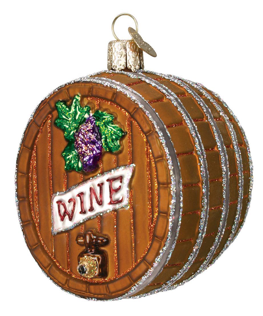 Wine Barrel Ornament