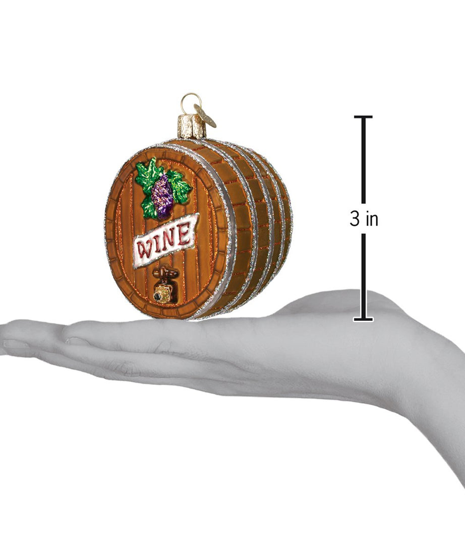 Wine Barrel Ornament