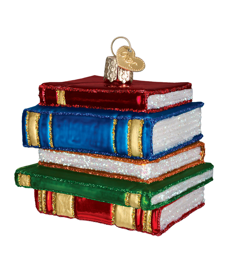 Stack Of Books Ornament
